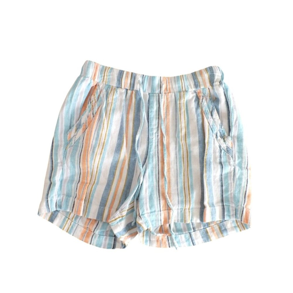 NWOT BRIGGS LINEN BLEND SHORT SHORTS DRAWSTRING POCKETS S